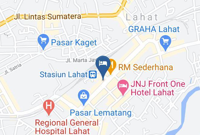 Lahat Regency - Losmen Simpang Maps
