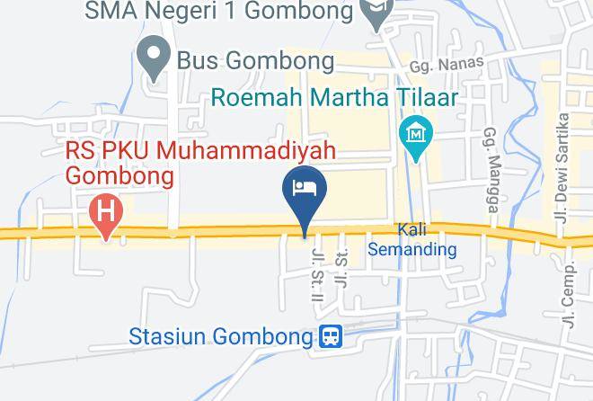 Kebumen Regency - Losmen Slamet Maps