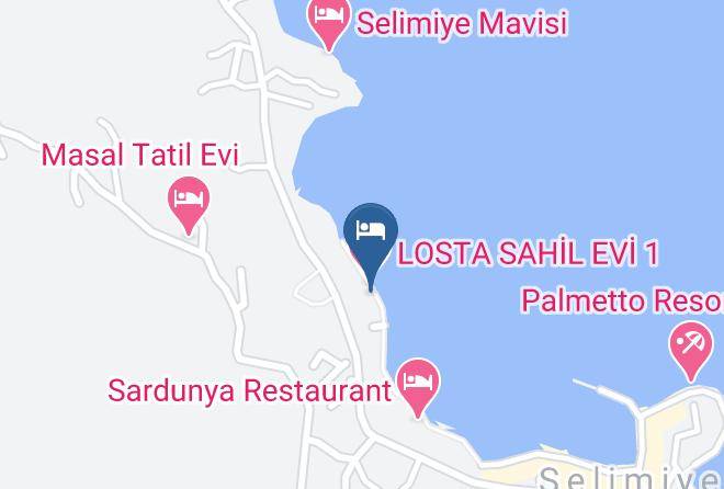 Mugla - Losta Sahil Evi Maps