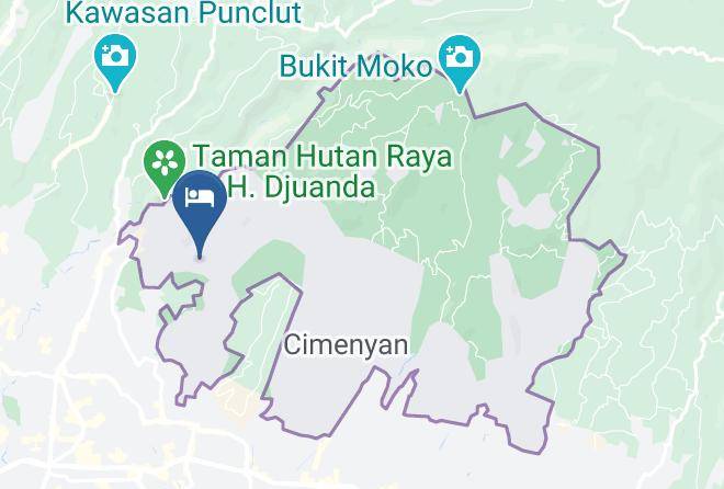 Bandung Regency - Lotus Art Garden Hotel Maps