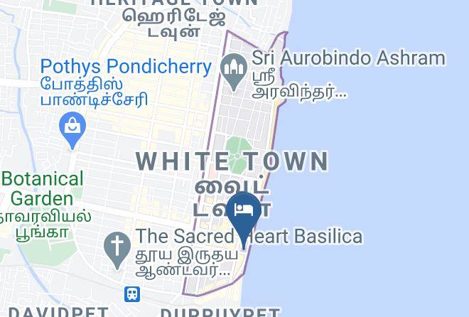 White Town - Lotus Bay View Hotel Maps