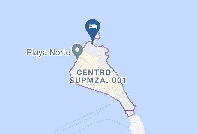 Isla Mujeres - Lotus Beach Hotel Maps