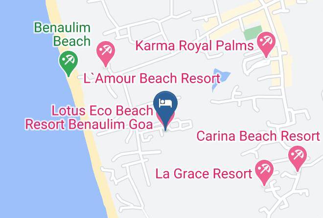 Salcete - Lotus Eco Beach Resort Benaulim Goa Maps
