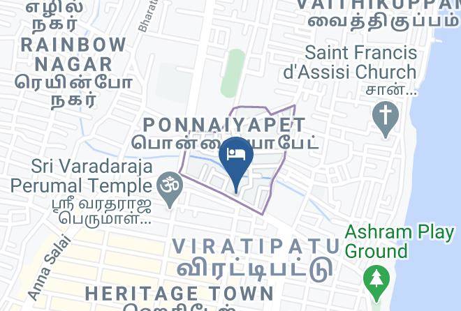Muthialpet - Lotus Comfort A Pondy Hotel Maps