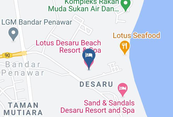 Lotus Desaru Beach Resort & Spa Map - Johore - Kota Tinggi District