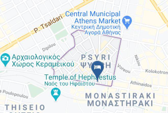 Central Athens - Lotus Inn Hotel Maps