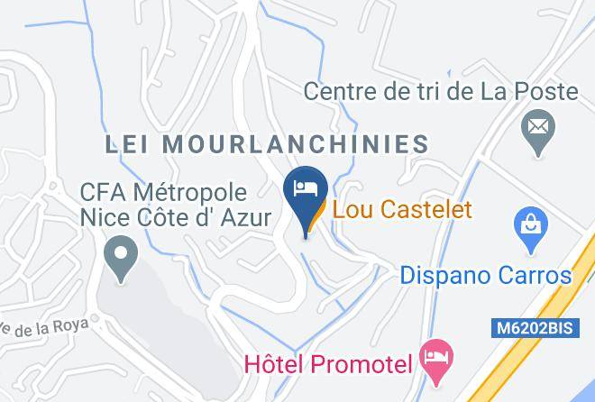 Maritime Alps - Lou Castelet Hotel Maps