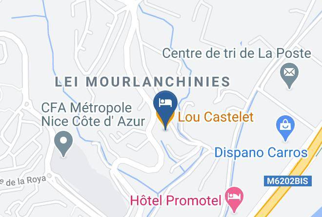 Maritime Alps - Lou Castelet Restaurant Maps