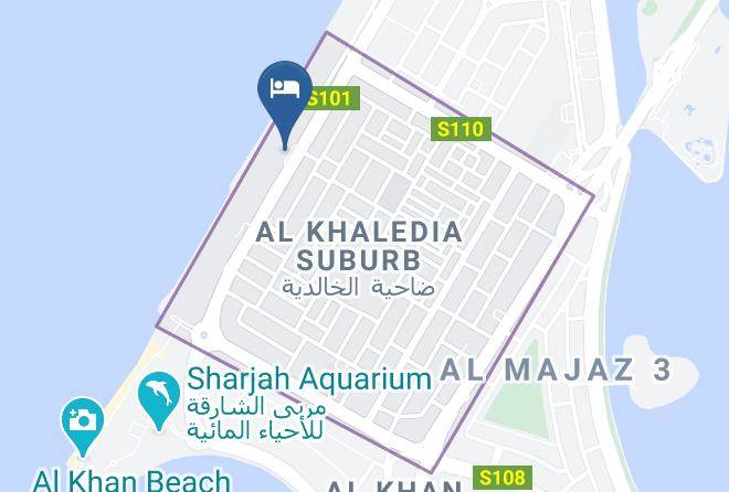 Sharjah City - Lou'lou'a Beach Resort Maps