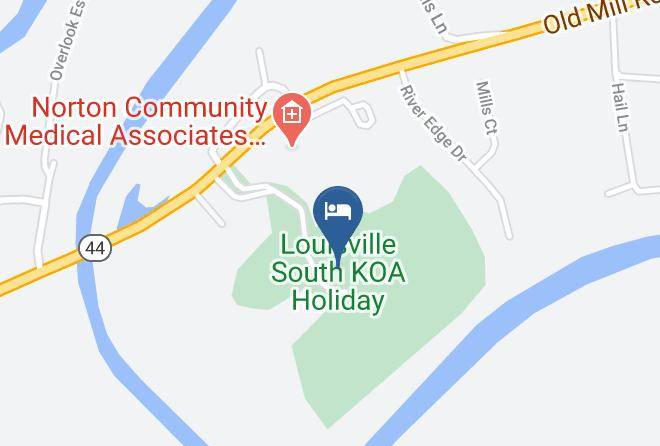 Bullitt - Louisville South Koa Holiday Maps
