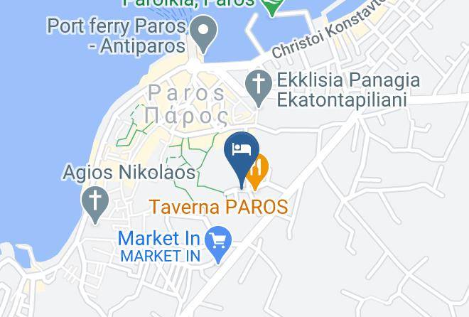 Paros - Louiza Hotel Maps