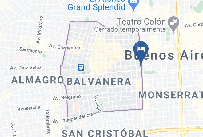 San Nicolas - Lourdes Hotel Congreso Maps