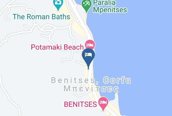 Kerkira - Loutrouvia Hotel Maps