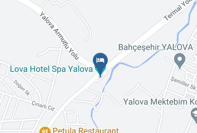 Yalova - Lova Hotel Spa Yalova Maps