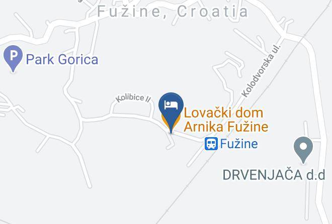 Fuzine - Lovacki Dom Arnika Fuzine Maps