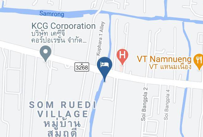 Amphoe Bang Phli - Love Box Resort Maps