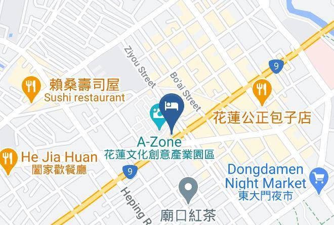 Love Inn Mapa - Taiwan - Hualiennty