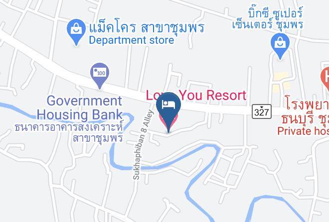 Amphoe Mueang Chumphon - Love You Resort Maps
