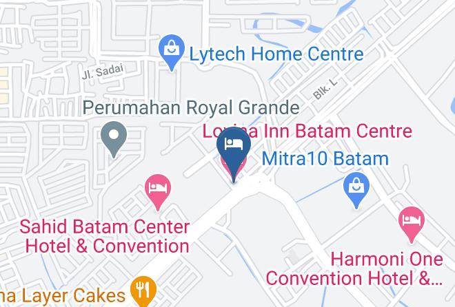 Lovina Inn Batam Centre Map