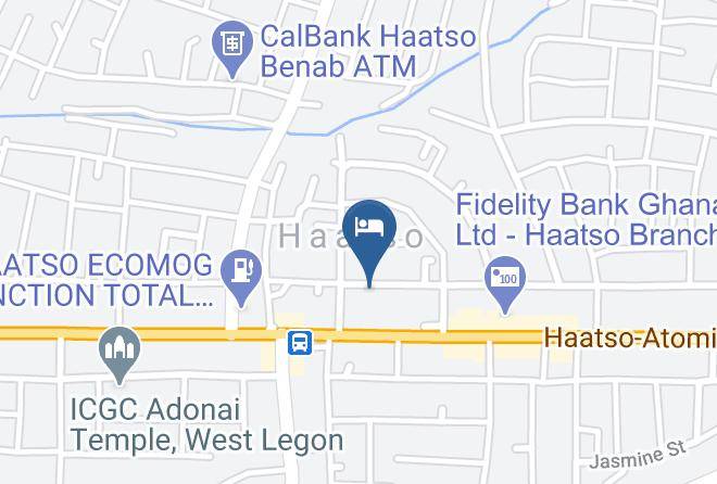 Ga - Lovista Hotel Haatso Maps