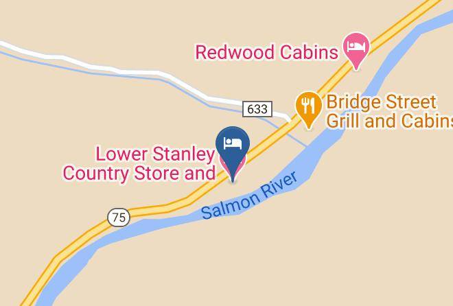 Custer - Lower Stanley Country Store And Motel Maps
