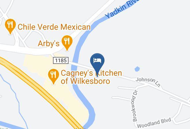 Wilkes - Lowes Motel Wilkesboro Maps