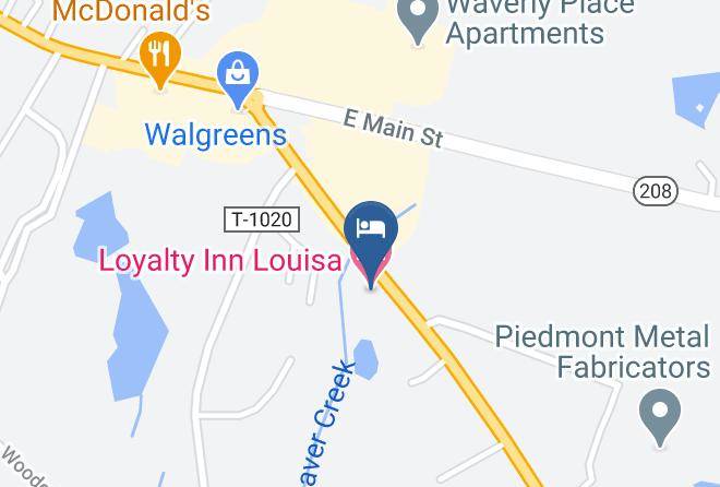 Louisa - Loyalty Inn Louisa Maps