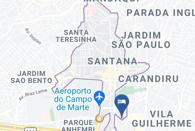 Sao Paulo Santana - Lua Nova Hotel Maps