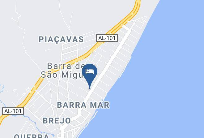 Barra De Sao Miguel - Lua Pousada Maps
