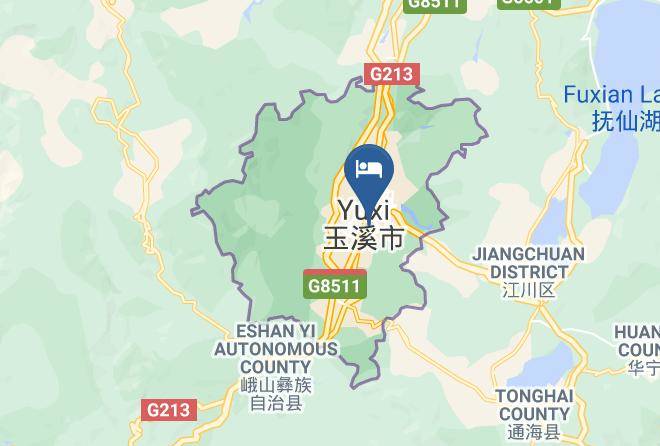 Lucky 5 Million Express Hotel Yuxi Map