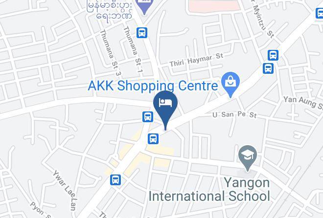 Yangon East - Lucky Day Hotel Maps