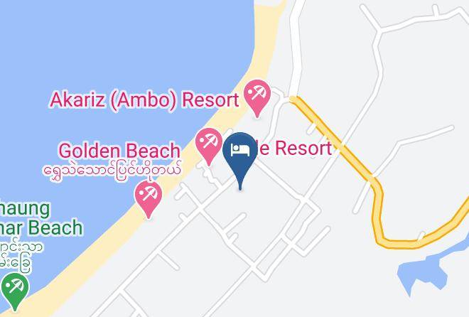 Pathein - Lucky Land Hotel Maps