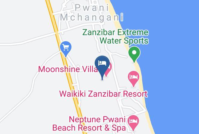 Lucrezia's Garden Zanzibar Map