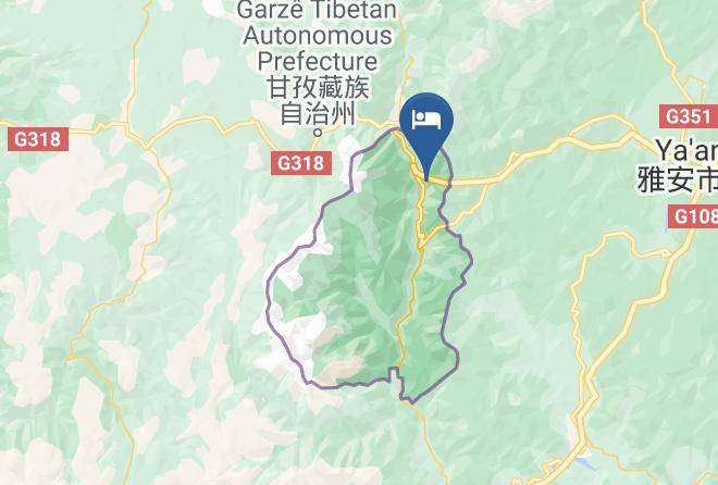 Garze Zangzu Aut Prefecture - Luding Gate Courtyard Hotel Maps