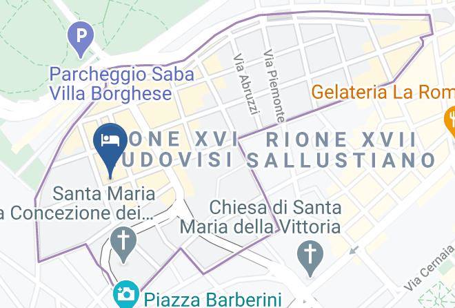 Rome - Ludovisi Palace Hotel Maps