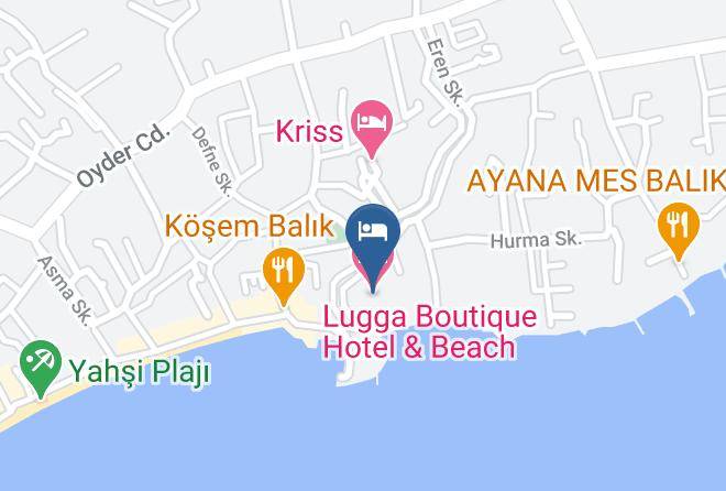 Bodrum - Lugga Boutique Hotel & Beach Maps