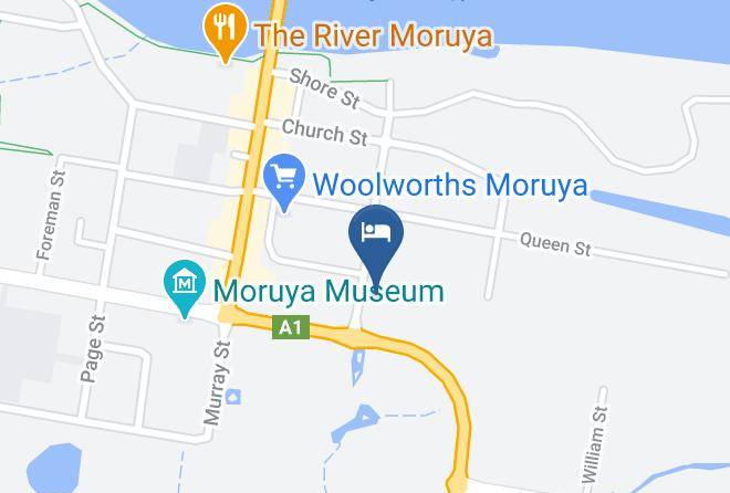 Luhana Motel Moruya And Horse Stables Map