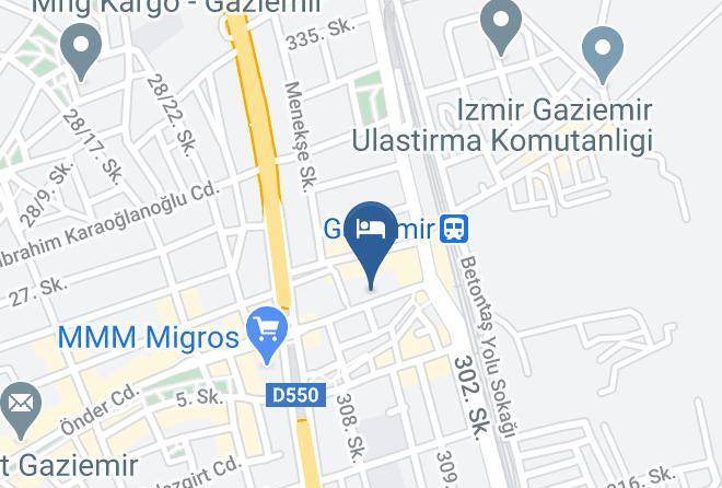 Gaziemir - Luis Otel Izmir Maps