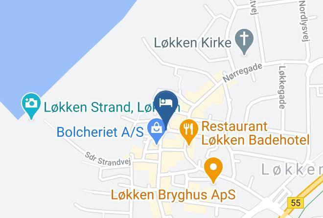 Lokken - Luksus For 2 I Centrum Af Lokken Maps