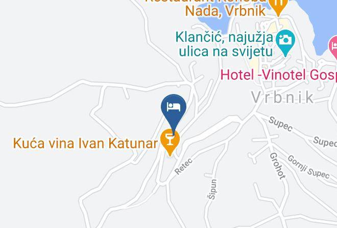 Vrbnik - Luksuzne Sobe Luce Maps