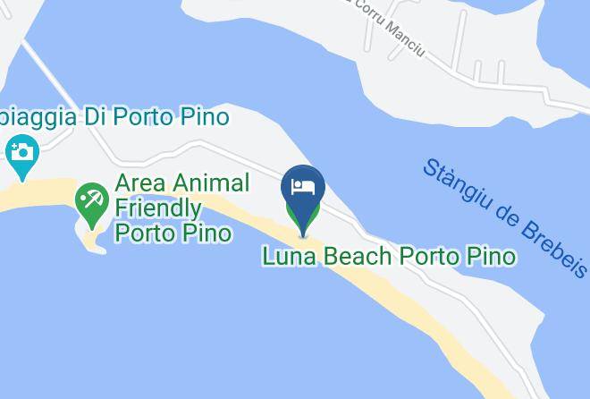 Province Of South Sardinia - Luna Beach Porto Pino Maps