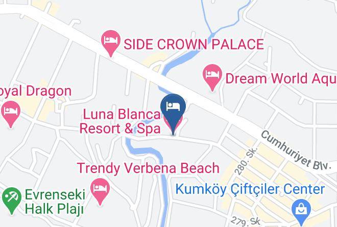 Manavgat - Luna Blanca Resort & Spa Maps