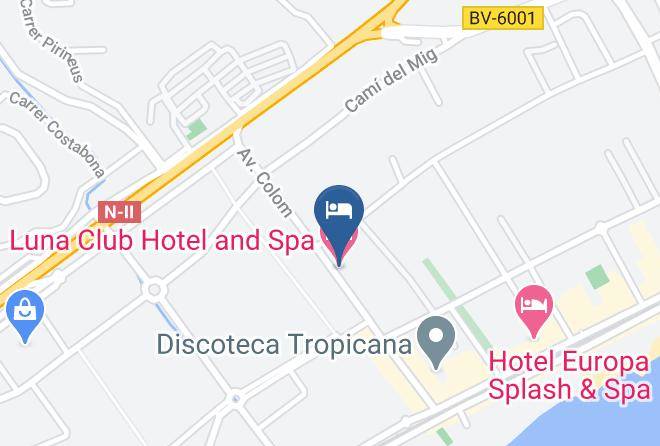 Luna Club Hotel And Spa Map