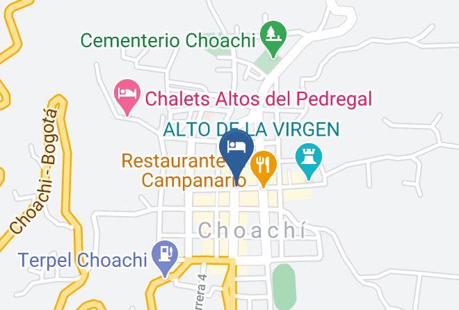 Choachi - Luna Nueva Hotel Maps