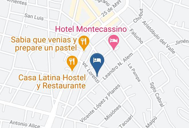 Punilla Department - Luna Serrana Hotel Maps