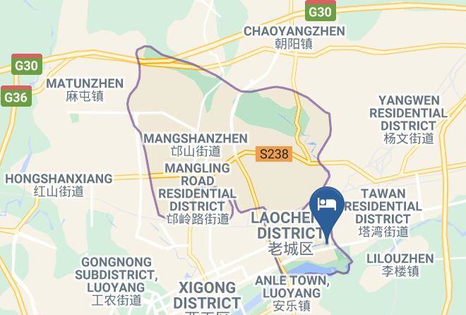 Luoyang Cityhenan Province Luoyi Ancient City Map