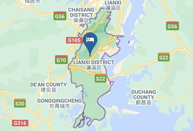 Lushan Tian Fu Hotspring Map