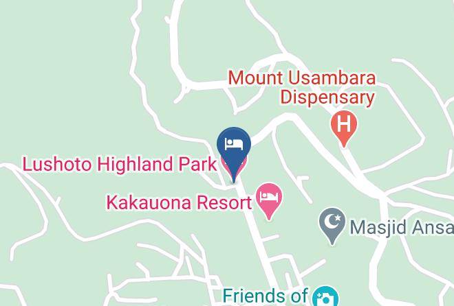 Lushoto - Lushoto Highland Park Hotel Maps