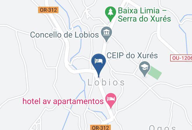Ourense - Hotel Lusitano Lobios Maps