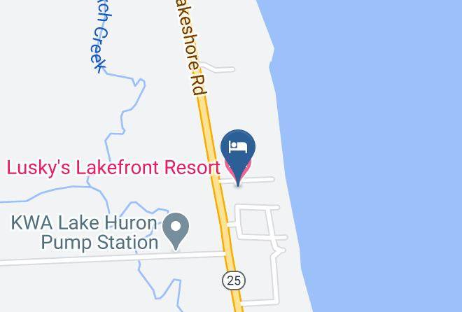 Sanilac County - Lusky's Lakefront Resort Maps